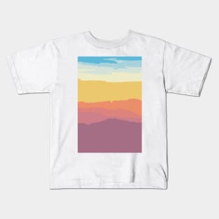 Sunrise in the mountains Kids T-Shirt